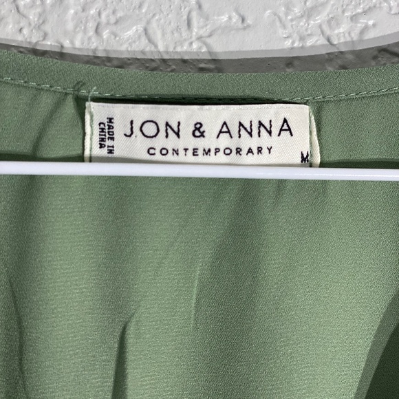 JON & ANNA Contemporary Mint Green Blouse Top - Picture 2 of 5